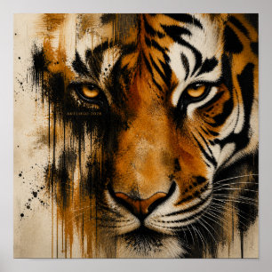 Poster Olho Do Tigre Pelo Logotipo Art 2026 Cartaz
