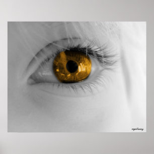 Póster olho dourado