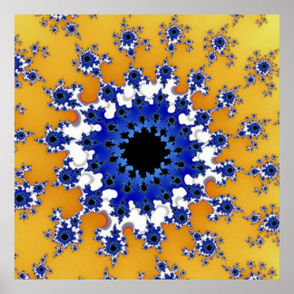 Poster Olho Dourado e Azul