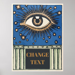 Poster Olho Grande, editar texto