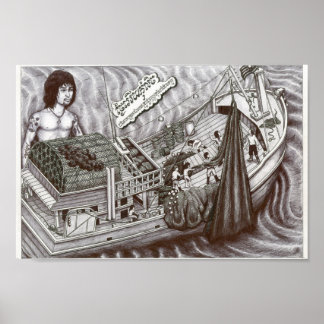 Poster Olho morto, Vannak Acima Do Barco