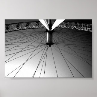 Póster Olho Negro e branco de Londres