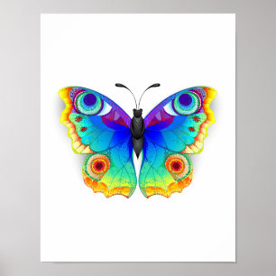 Poster Olho Peacock da Borboleta Arco-Íris