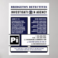 Olho Privado Negrito, Detetive Detetive Investigad