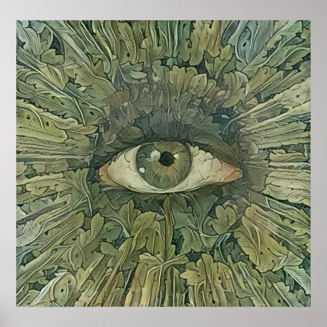 Poster Olho Verde da Natureza (Frente)