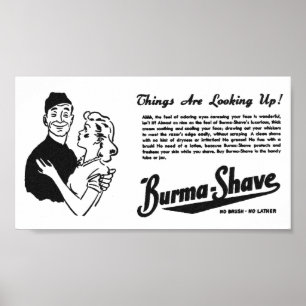 Poster Olhos adoradores do Shave de Burma