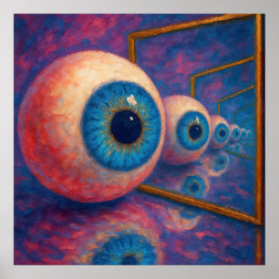 Poster “Olhos Além do Forever" - Um Retrato Surreal
