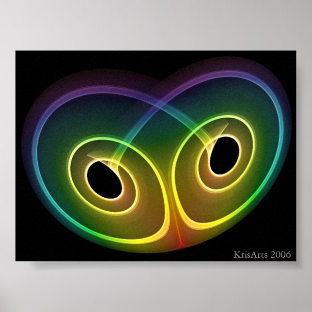 Póster olhos arco-íris (Frente)