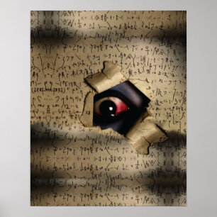 Poster Olhos assustadores V02