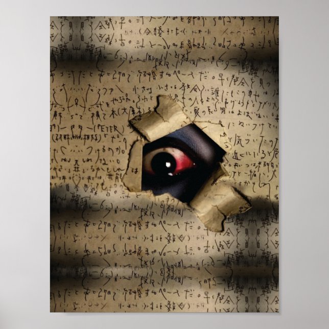 Poster Olhos Assustadores V02 (Frente)