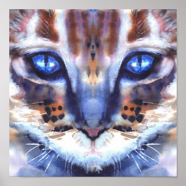 Póster olhos azuis (Frente)