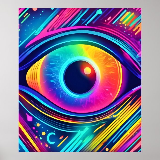 Poster Olhos Cósmicos dos Sonhos (Frente)
