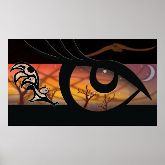 Póster olhos de coruja (Frente)