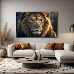 Poster Olhos de Fogo do Rei da Selva