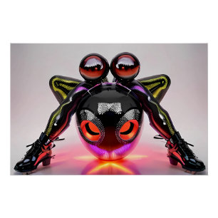 Póster Olhos de Gato Alto