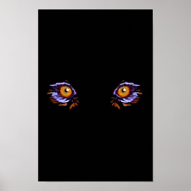 Póster Olhos de Tigre (Frente)