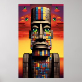 Poster Olhos do Pop de Moais Ken Gage Surrealismo