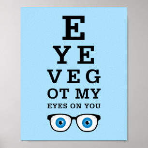 Poster Olhos engraçados do óptico em você