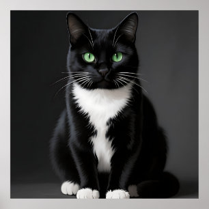 Poster Olhos Esmeralda do Gato Preto