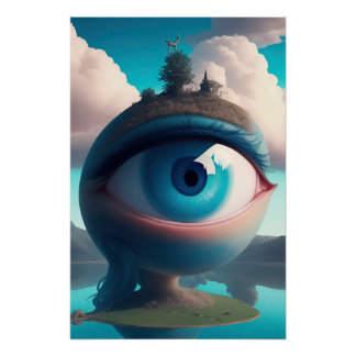 Póster Olhos Estou Te Observando