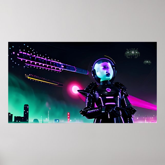 Poster Olhos nos Céus Noturnos (Frente)