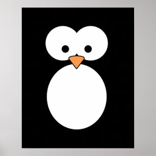 Póster Olhos Pinguins