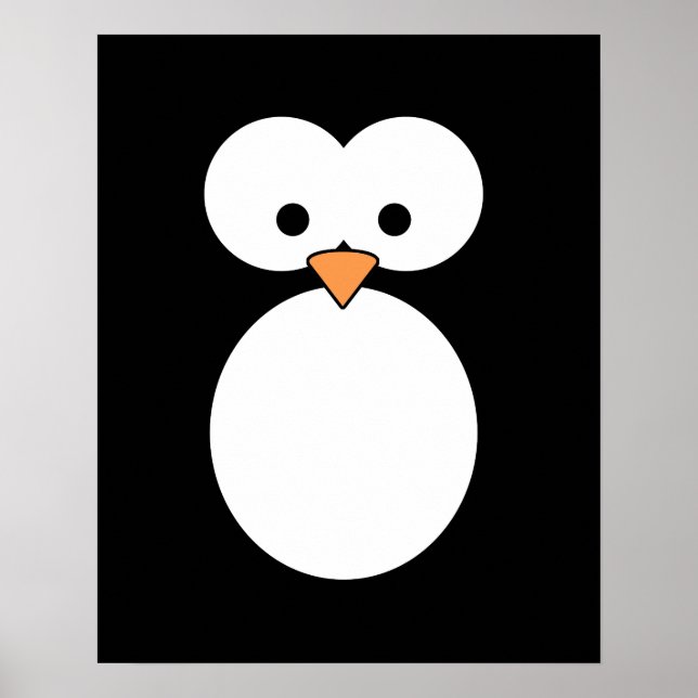 Póster Olhos Pinguins (Frente)