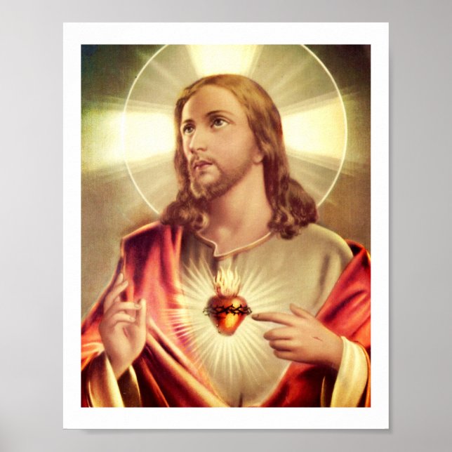 Poster Olhos Salvadores Levantados Em Direção ao Céu (Frente)