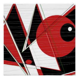 Póster Olhos Vermelhos Observando Poster