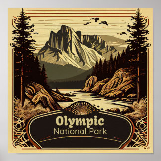 Poster Olimpiadas National Park Square Vintage