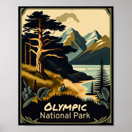 Poster Olimpiadas National Park Vintage