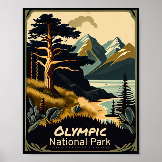 Poster Olimpiadas National Park Vintage (Frente)