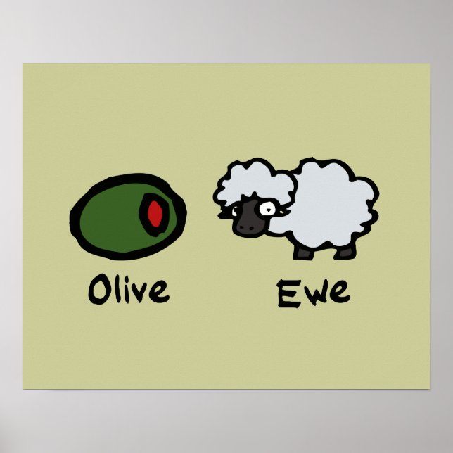 Poster Olive Ewe (Frente)
