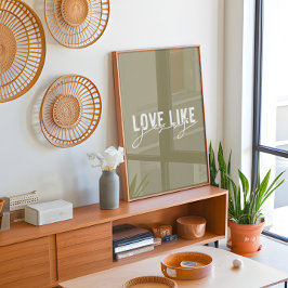 Poster Olive Love como Jesus Christian