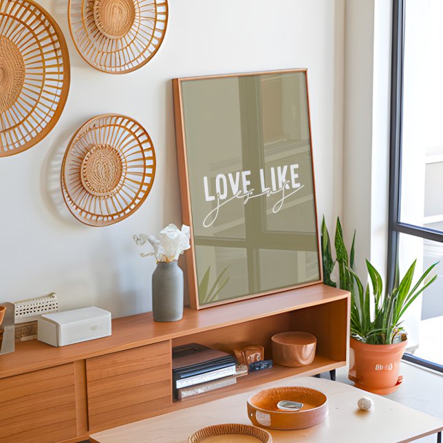 Poster Olive Love como Jesus Christian (Criador carregado)