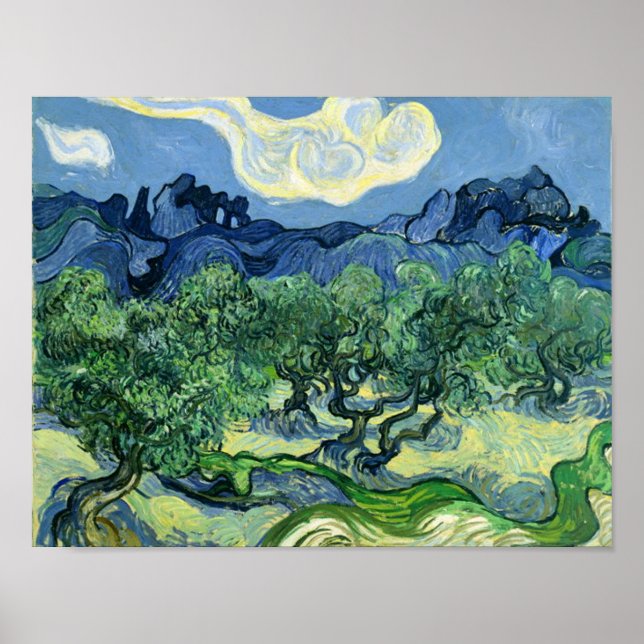 Poster Olive Trees Vincent Van Gogh (Frente)
