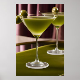 Poster Olive Velvet: Natureza-Morta Clássica de Martini