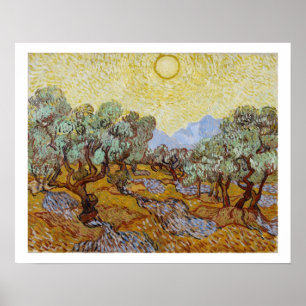 Poster Oliveiras de Vincent van Gogh , 1889