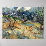Poster Oliveiras por Vincent Van Gogh<br><div class="desc">A Olive Trees é uma das catorze canvas de oliveiras que Van Gogh pintou enquanto se encontrava no asilo de Santo-Rémy, na Provença, no sul de França. Os olivais tornaram-se um dos temas favoritos de Van Gogh durante o seu tempo em Santo-Rémy e ele passou a ver a árvore como...</div>
