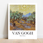 Poster Oliveiras por Vincent van Gogh<br><div class="desc">Pintura paisagística famosa de Vincent van Gogh (1889)</div>