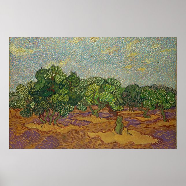 Poster Oliveiras, Van Gogh (Frente)