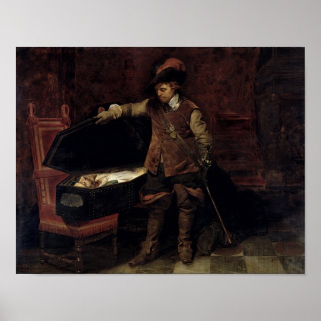 Póster Oliver Cromwell Abrindo o Coffin de Charles (Frente)