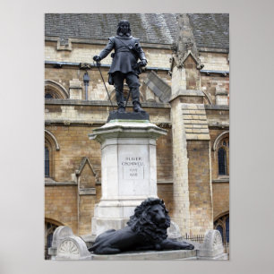 Póster Oliver Cromwell Statue - Parlamento - Westminster