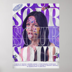 Poster Olivia Rodrigo Sour Album