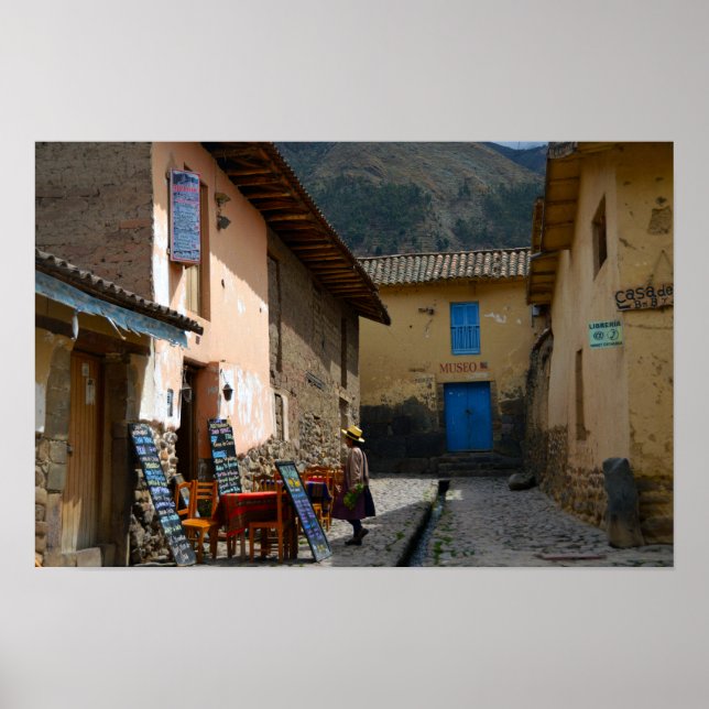 Póster Ollantaytambo, Peru, Rua do Museu (Frente)