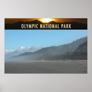 Póster OLMPIC NATL PARK-Washington-Kalaloch-