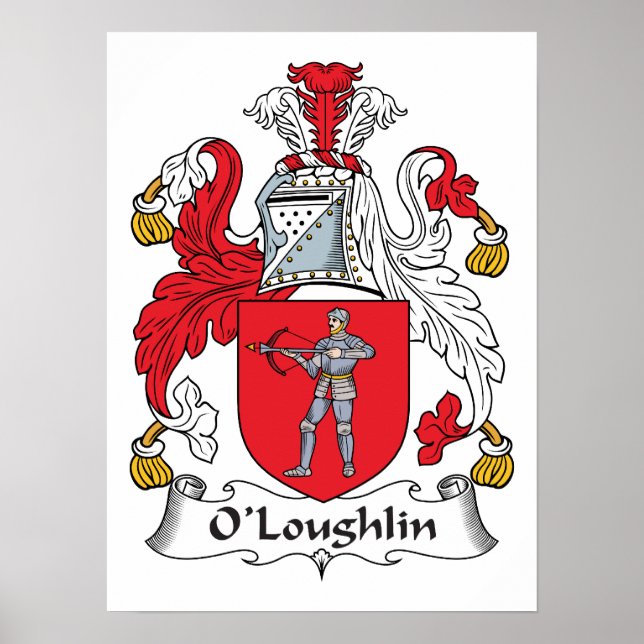 Póster O'Loughlin Family Crest (Frente)
