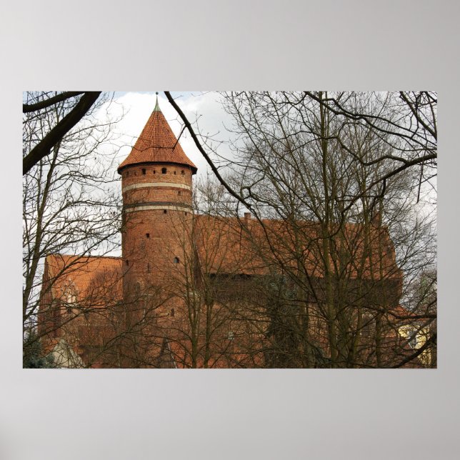Poster Olsztyn Medieval Gothic Castle (Frente)