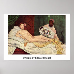 Póster Olympia Por Edouard Manet