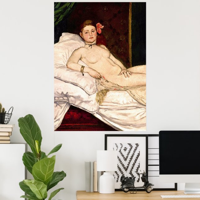 Poster Olympia por Edouard Manet (Escritório em casa)